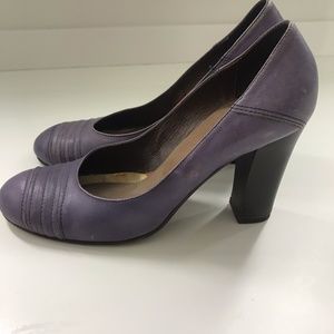 Miss Sixty Purple Stacked Loafer  Pumps